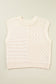 Madelyn Cable Knit Dolman Armholes Sweater Tank