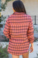 Plaid Long Sleeve Side Split Distressed Shirt