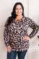 Mocha Animal Print Tunic Top