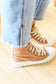 Run Me Down Velvet High Tops in Tan