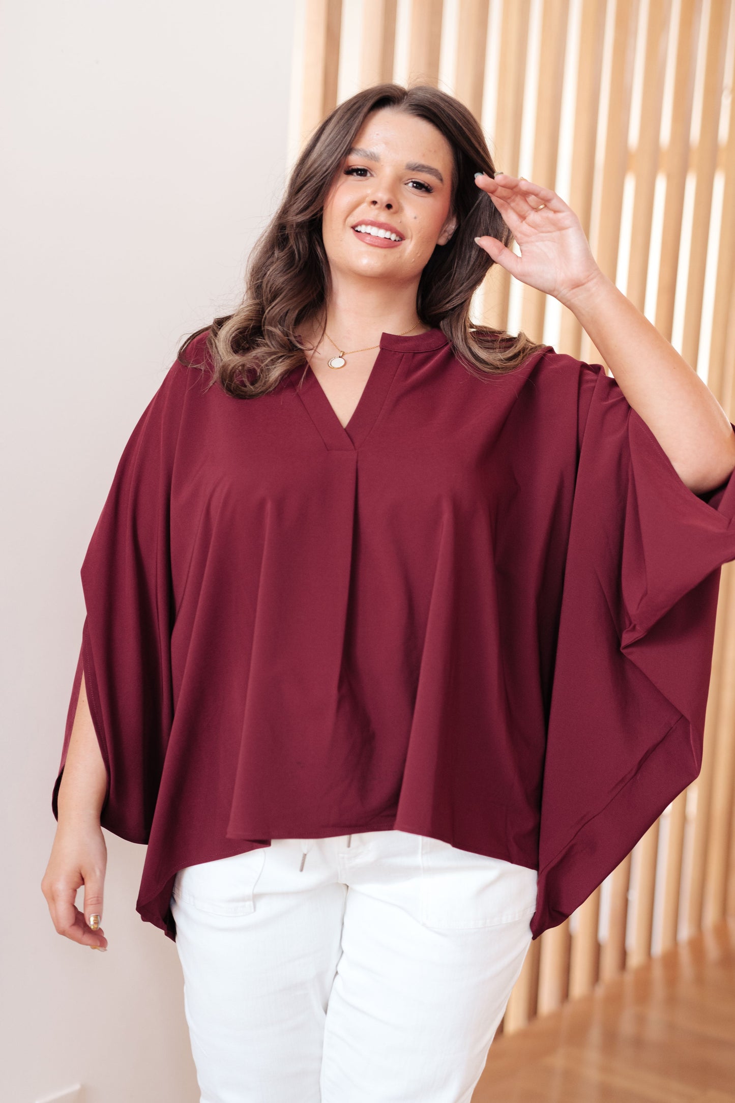 Universal Philosophy Blouse in Wine